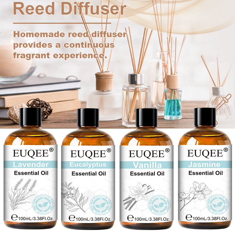 Perfume Fragrance Diffuser - Essential Oil 100ml with Dropper Lavender