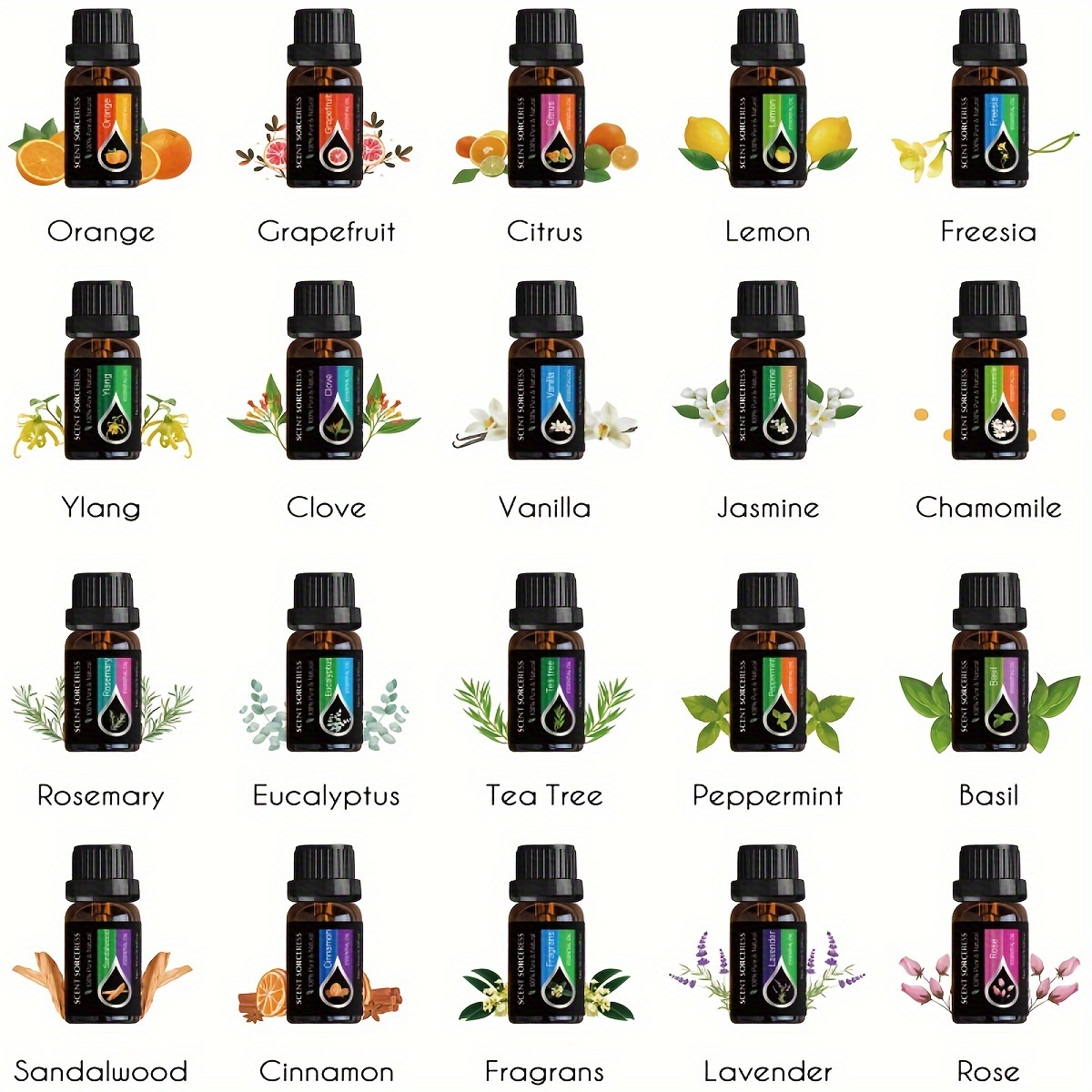 20pcs/set Essential Oil Set La - Perfume Fragrance Diffuser 评论和价格