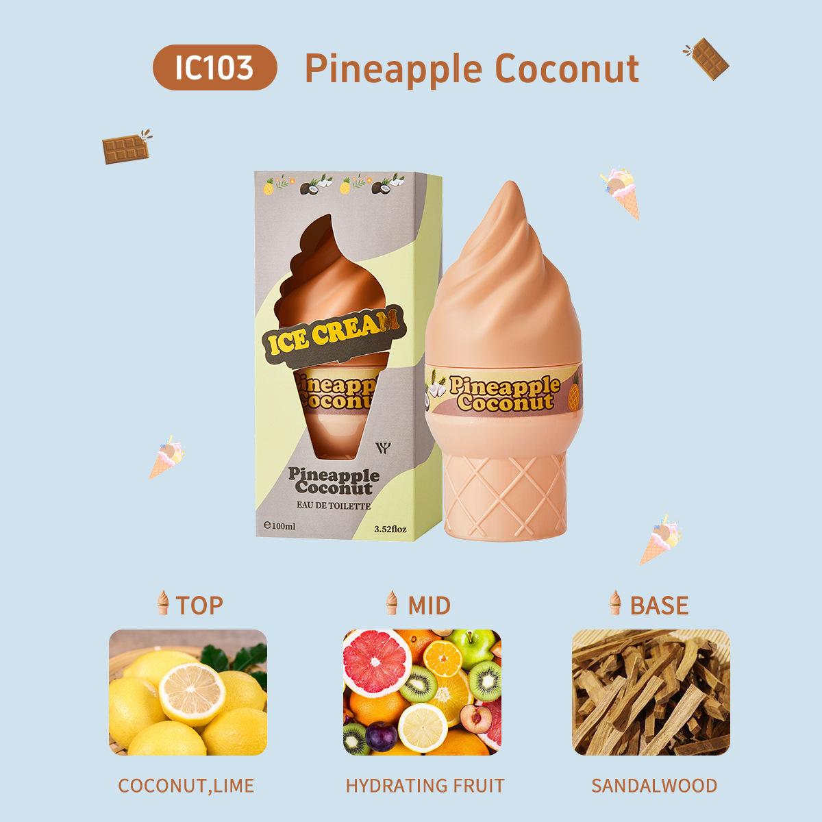 Ice Cream Cone Perfume Body Sp - Perfume Fragrance Bulk 评论和价格